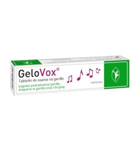 GeloVox, tabl.do ssania,na gardlo,czarny bez, 20 szt