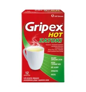 Gripex Hot Zatoki, prosz.d/sp.roztw.doustn., 12 saszetek