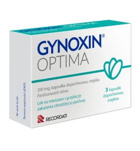 Gynoxin Optima, 200 mg, kapsułki dopochwowe (i.rów),Fran,3szt