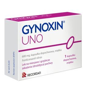 Gynoxin Uno, 600 mg,kaps.dopochw.miękk,(i.rów)MDZ,Rumun,1szt