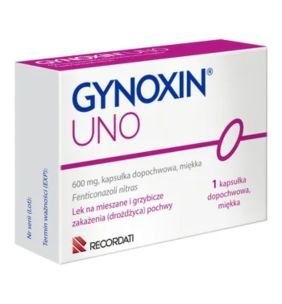 Gynoxin Uno(Gynoxin),600mg,kaps.dopochw,(i.row),InPh,Gr,1szt