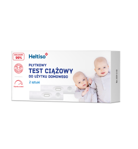 HELTISO Test ciążowy płytkowy do użytku domowego, 2szt.