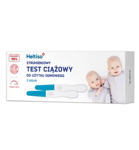 HELTISO Test ciążowy strumieniowy do użytku domowego, 2szt.