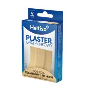 HELTISO, Plaster opatrunkowy do cięcia tkaninowy 1m x 8cm, 1 szt.