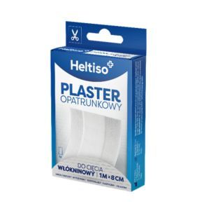 HELTISO, Plaster opatrunkowy do cięcia włókninowy 1mx 8cm, 1 szt.