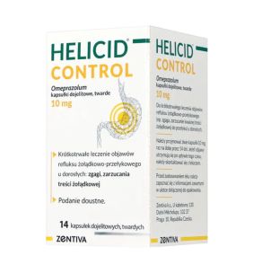 Helicid Control, 10 mg, kapsułki, 14 szt.