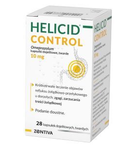 Helicid Control, 10 mg, kapsułki dojelitowe, twarde, 28 szt.