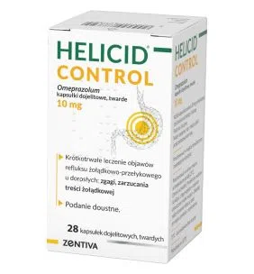 Helicid Control, 10 mg, kapsułki dojelitowe, twarde, 28 szt.