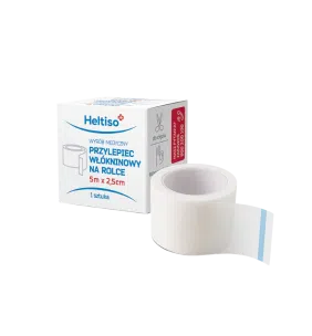 Heltiso Przylepiec włókninowy biały 5m x 2,5cm 