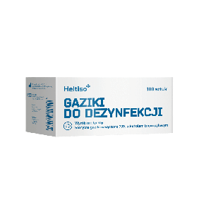Heltiso gaziki do dezynfekcji, nasączone alkoholem