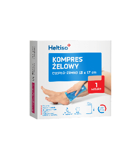 Heltiso kompres żelowy ciepło-zimno, 13cm x 17cm, 1 sztuka
