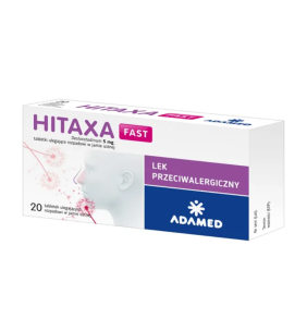 Hitaxa Fast, 5 mg, tabl.uleg.rozp.w j.ustn., 20 szt