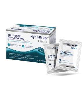 Hyal-Drop Clean, chust., okulistyczne, 20 sasz.