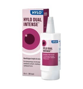 Hylo Dual Intense, krople do oczu nawilżające z ektoiną, 10 ml