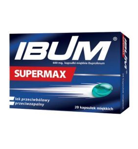 IBUM SUPERMAX, 600 mg, kapsułki, miękkie
