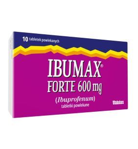 Ibumax Forte 600 mg, 600 mg, tabl.powl., 10 szt,blist