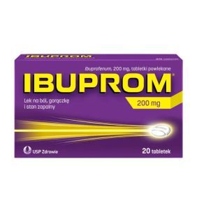 Ibuprom, 200 mg, tabl.powl.,20 szt