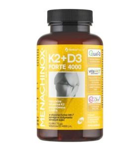 Menachinox K2 + D3 Forte, kapsułki miękkie, 90 szt.