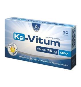 K2-Vitum Forte  75 mcg MK-7, kaps., 30 szt