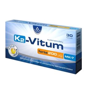 K2-Vitum forte 200 mcg MK-7, kaps., 30 szt