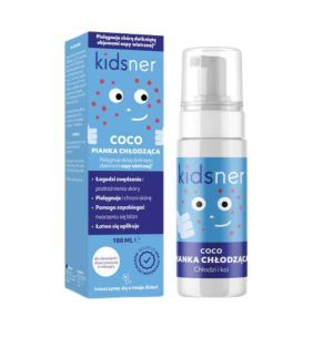 Kidsner Coco, pianka,chłodz.,piel.sk.z ospą wietrzną, 100ml