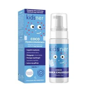 Kidsner Coco, pianka,chłodz.,piel.sk.z ospą wietrzną, 100ml