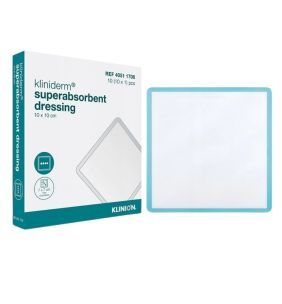 Kliniderm Superabsorbent, opatr,10cmx10cm,1szt(z op10szt)