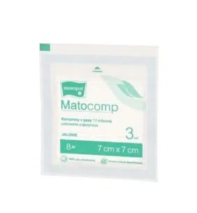 Kompr.gaz.jal.Matocomp,17nit, 7x7cm, 8w, 3 szt