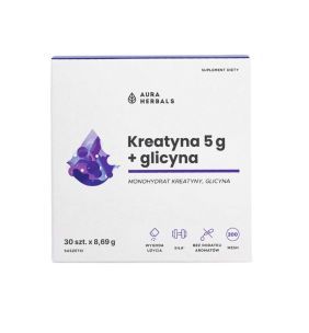 Kreatyna 5 g + glicyna, proszek, saszetki, 30 szt.
