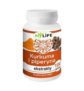 Kurkuma i piperyna, ekstrakty, tabletki, 100 szt. (DDB)