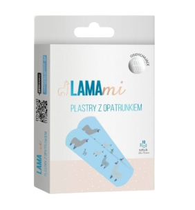LAMAmi plastry z opatrunkiem dla dzieci, 10 sztuk