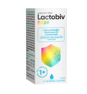 Lactobiv Baby, krople probiotyczne, 5 ml