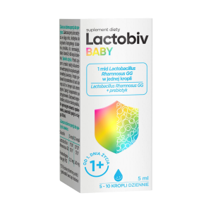 Lactobiv Baby, krople probiotyczne, 5 ml