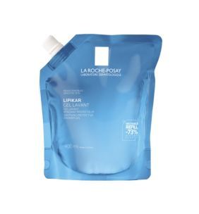 Lipikar Gel, kojący i ochronny żel do mycia twarzy i ciała, refill, 400 ml