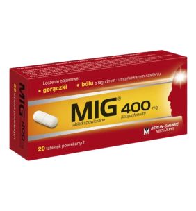 MIG, 400 mg, tabletki powlekane, 20 szt.