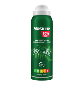 Moskine MAX spray na komary, kleszcze, meszki (30%DEET), 200ml