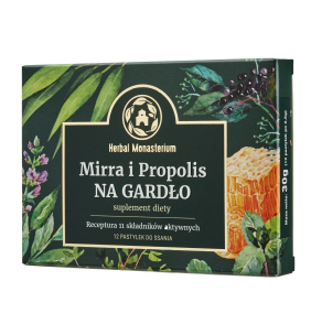 Mirra i Propolis na Gardło, pastyl.do ssania, 12 szt