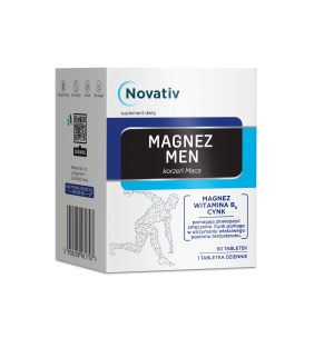 Novativ Magnez Men (Korzeń Maca), tabletki, 60 sztuk