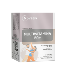 Novativ Multiwitamina 50+, tabletki powlekane, 60 sztuk