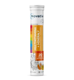 Novativ Multiwitamina + minerały, tabletki musujące, 20 sztuk