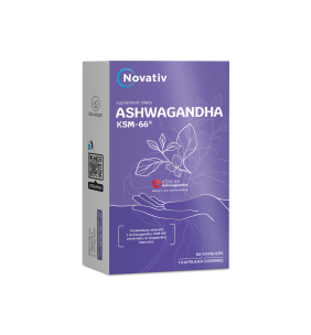 Novativ Ashwagandha KSM-66, kapsułki, 60 sztuk