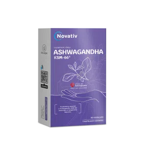 Novativ Ashwagandha KSM-66, kapsułki, 60 sztuk