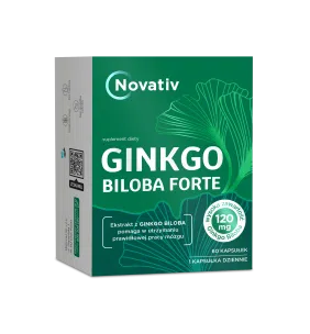 Novativ Ginkgo Biloba Forte, kapsułki, 60 szt.