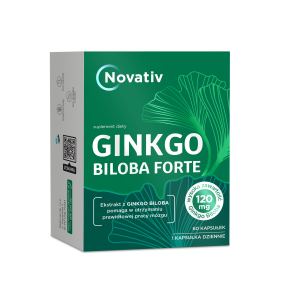 Novativ Ginkgo Biloba Forte, kapsułki, 60 szt.