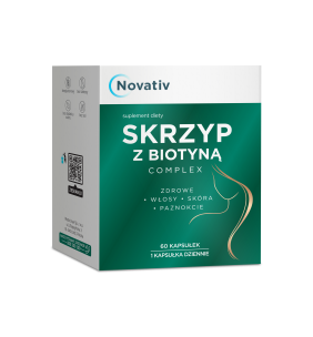 Novativ Skrzyp z biotyną complex, kapsułki, 60 sztuk
