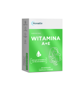 Novativ Witamina A+E, kapsułki, 30 sztuk