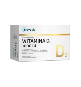 Novativ Witamina D3 1000 IU, kapsułki, 90 sztuk