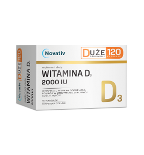 Novativ Witamina D3 2000 IU, kaps., 120 szt