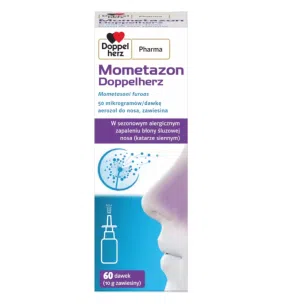 Mometazon Doppelherz, 50 mcg, aer.do nosa, 60 daw.