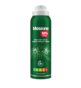 Moskine MAX spray na komary, kleszcze, meszki (30%DEET), 200ml